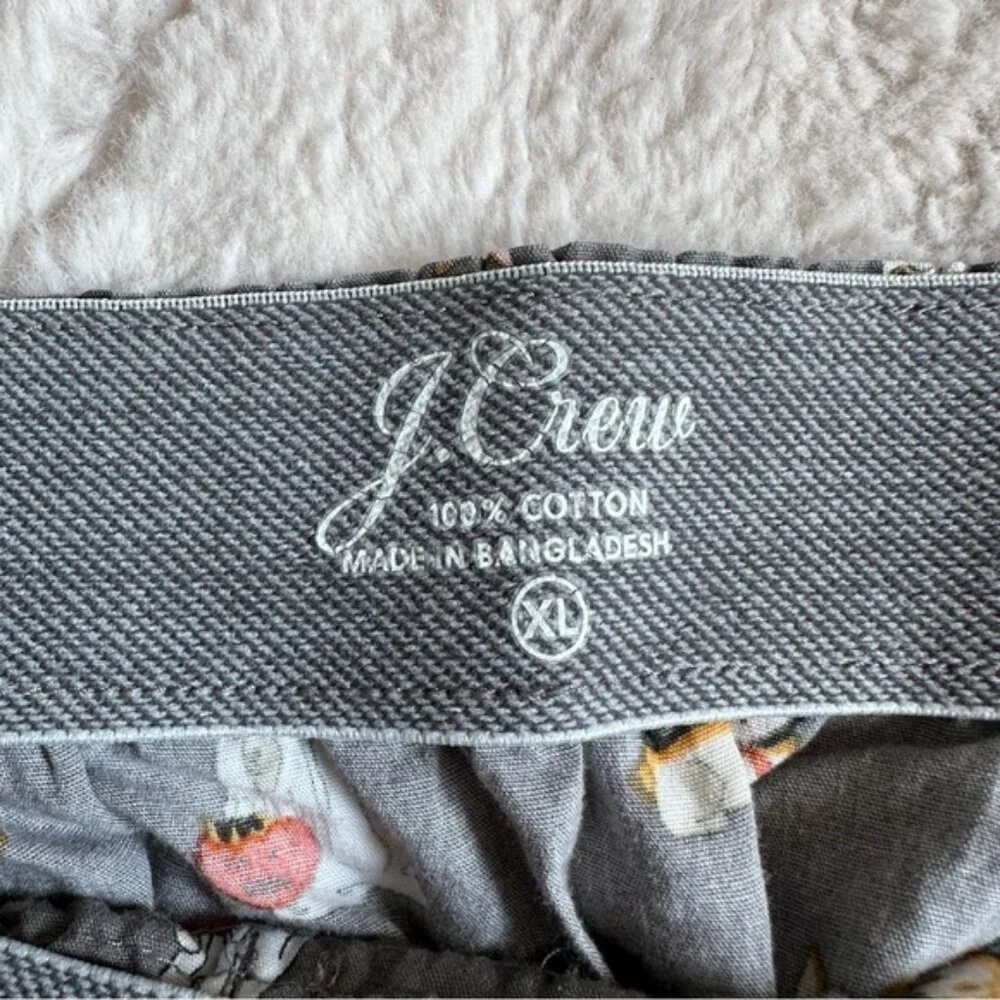 J. CREW | Printed Boxers Corgi Grey Dogs Halloween Underwear | Size Extra Large